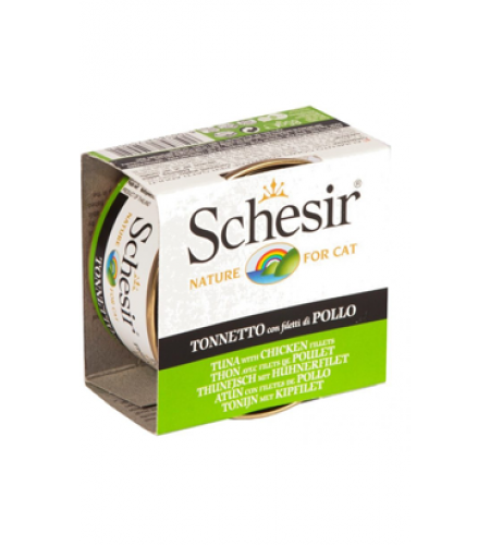 SCHESIR GATO ATUM COM FILETE DE FRANGO (GELATINA) 85GR